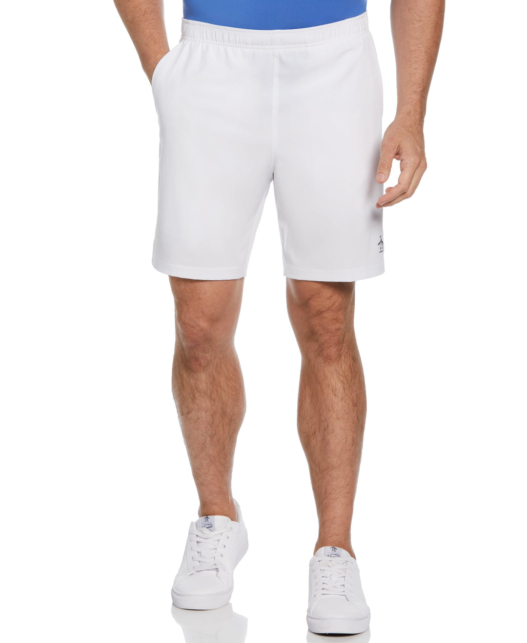 Solid Tennis Shorts (Bright White) 