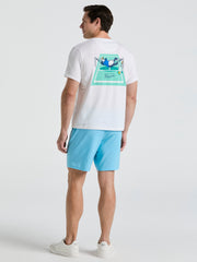 Solid Tennis Shorts (Blue Grotto) 