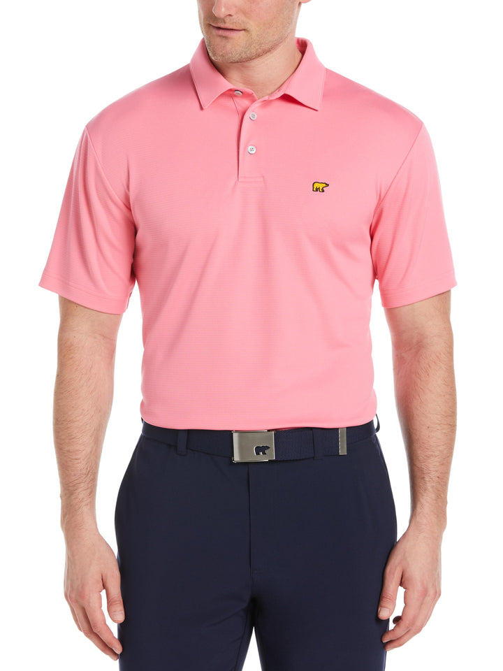 Men's Solid Textured Golf Polo