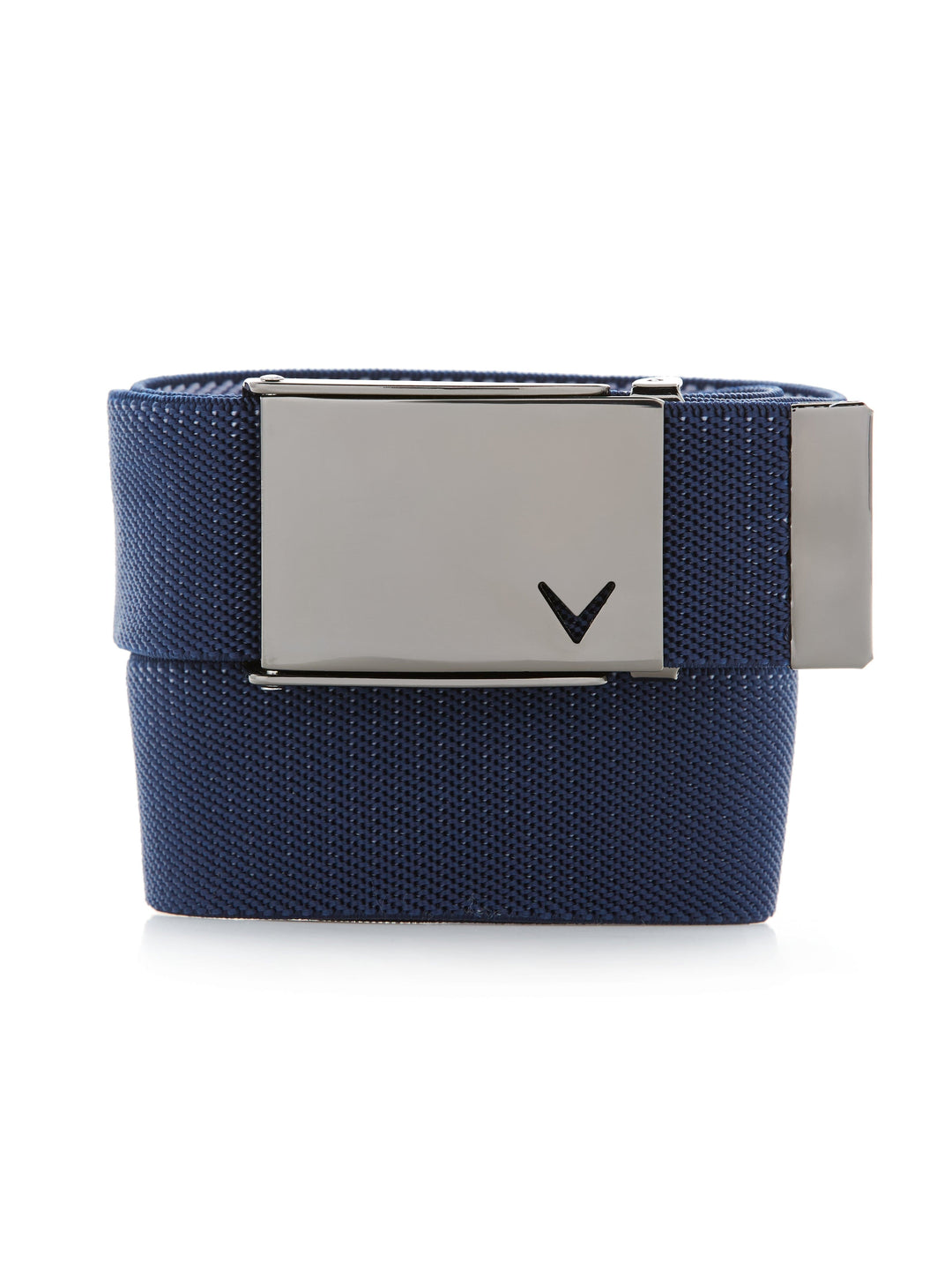 Men's Stretch Web Belt with Chevron Buckle