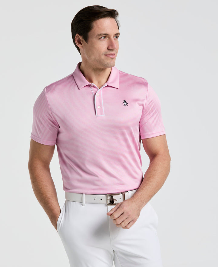 Short Sleeve Stripe Polo (Lilac Sachet) 
