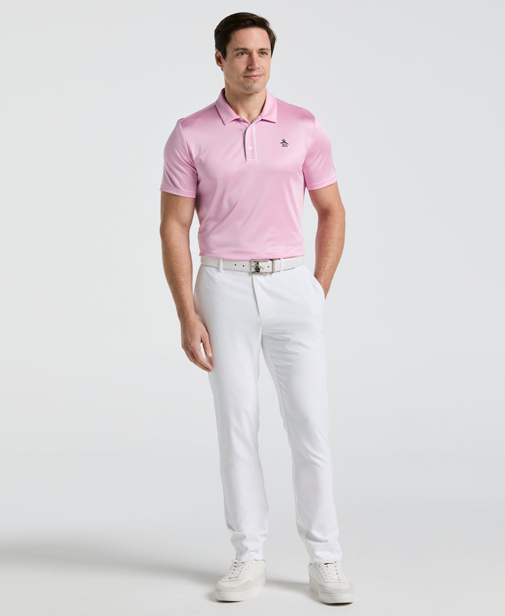 Short Sleeve Stripe Polo (Lilac Sachet) 