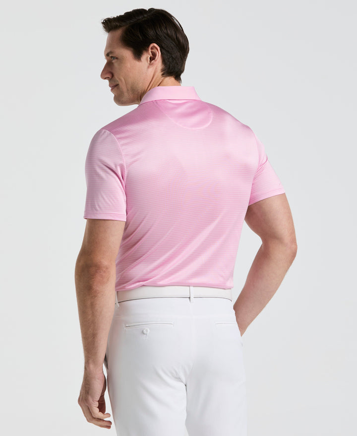 Short Sleeve Stripe Polo (Lilac Sachet) 