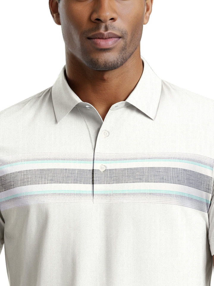 Men's Striped Polo