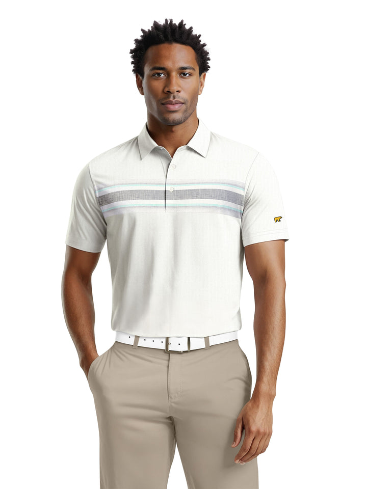 Men's Striped Polo