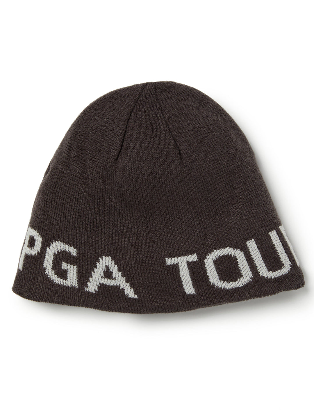 Striped Reversible Golf Beanie (Asphalt) 