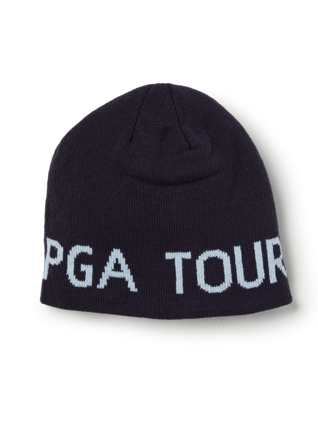 Striped Reversible Golf Beanie (Black Iris) 