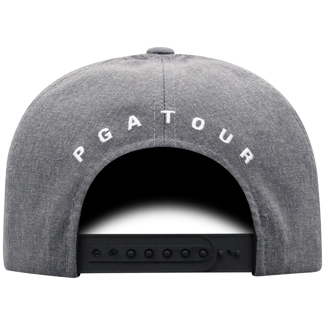 Striped Snapback Adjustable Hat (Grey Heather) 