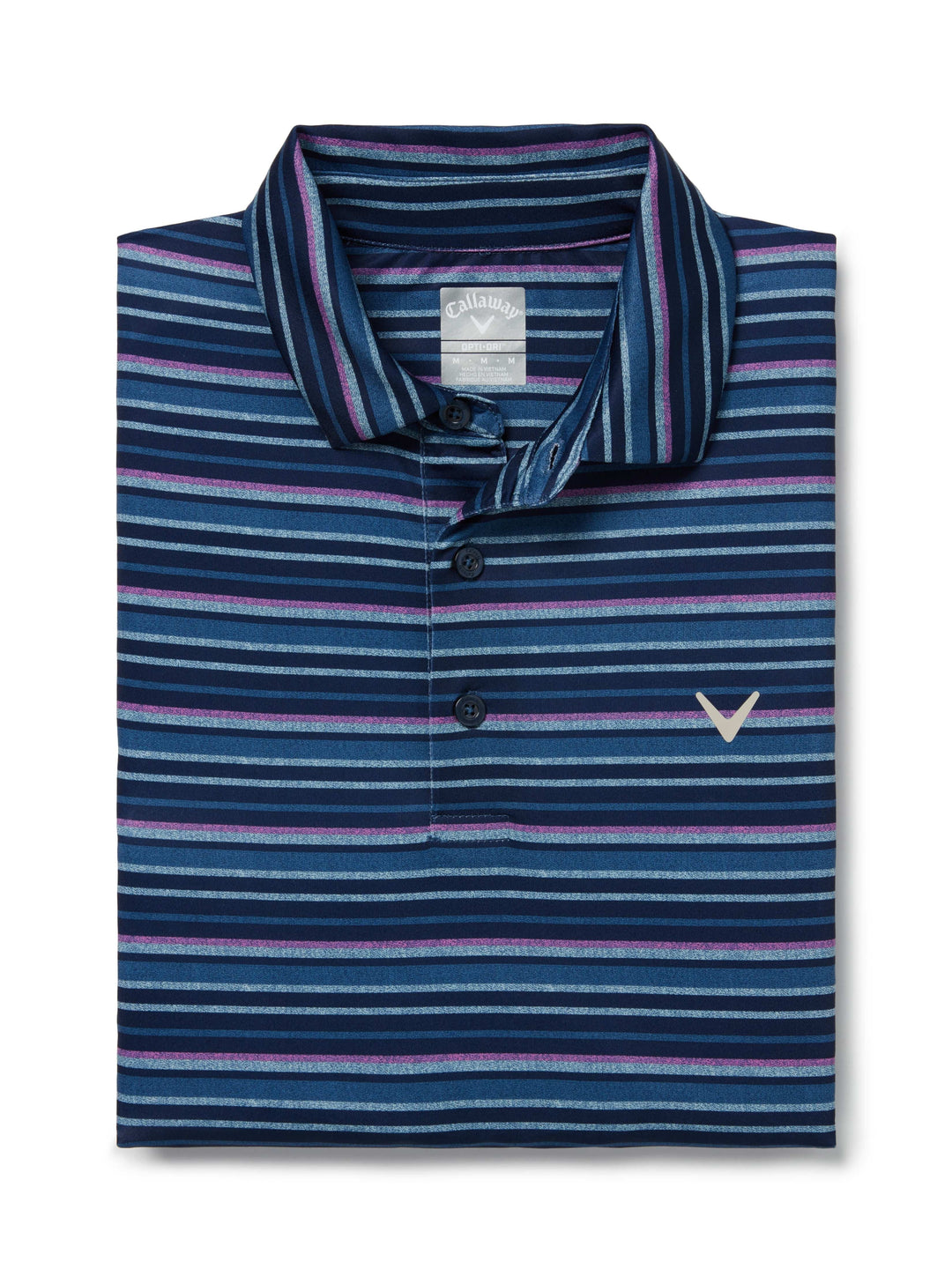 Sun-Worn Stripe Golf Polo (Peacoat) 