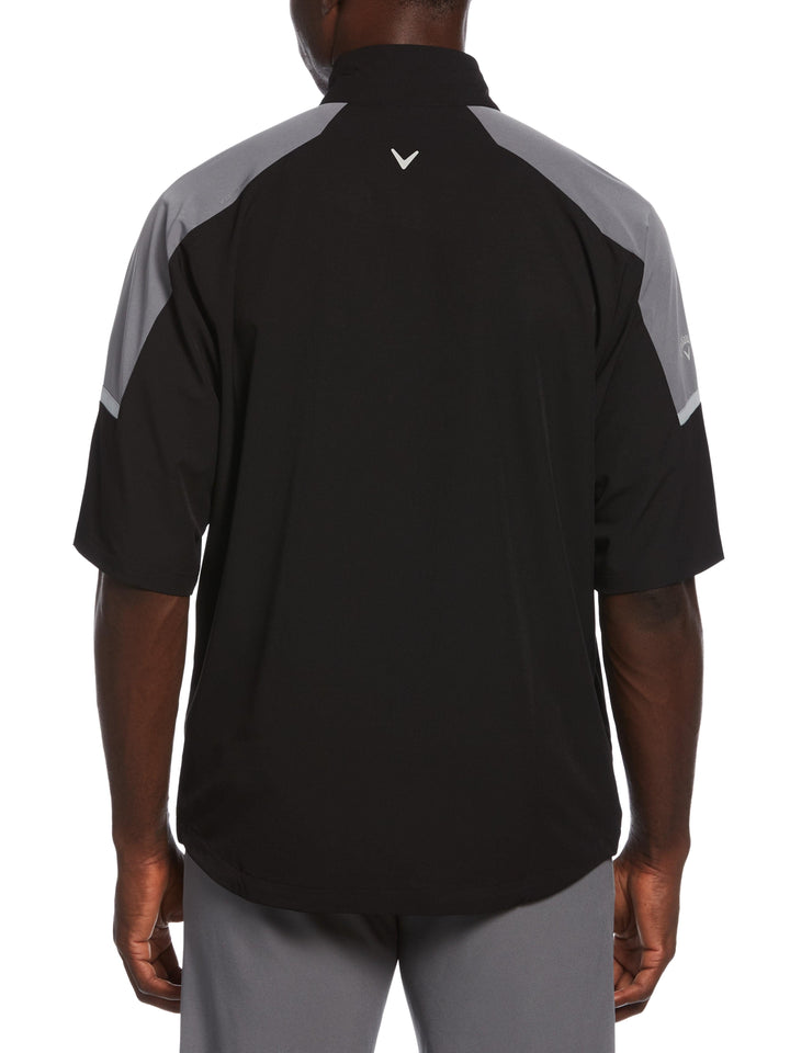 Men's Swing Tech™ Blocked Quarter Zip Golf Windbreaker