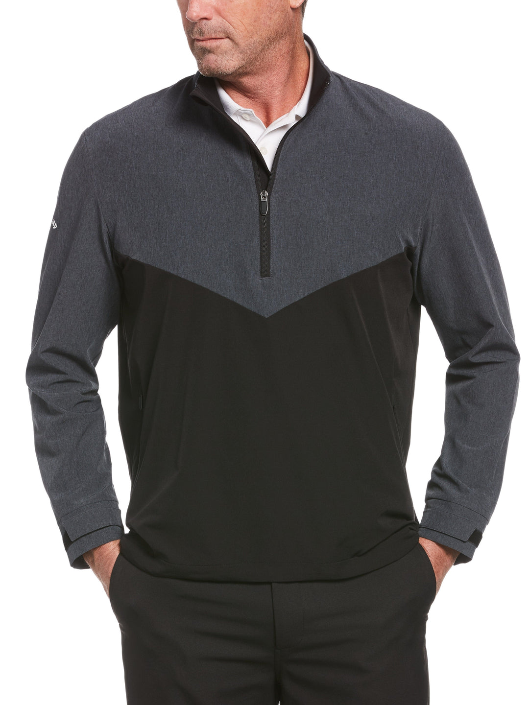Men's Swing Tech™ Blocked Quarter Zip Golf Windbreaker