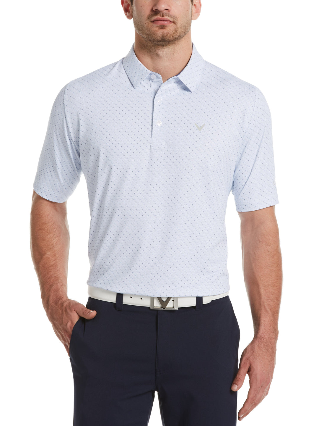 Men's Swing Tech™ Chev Print Polo with Chev