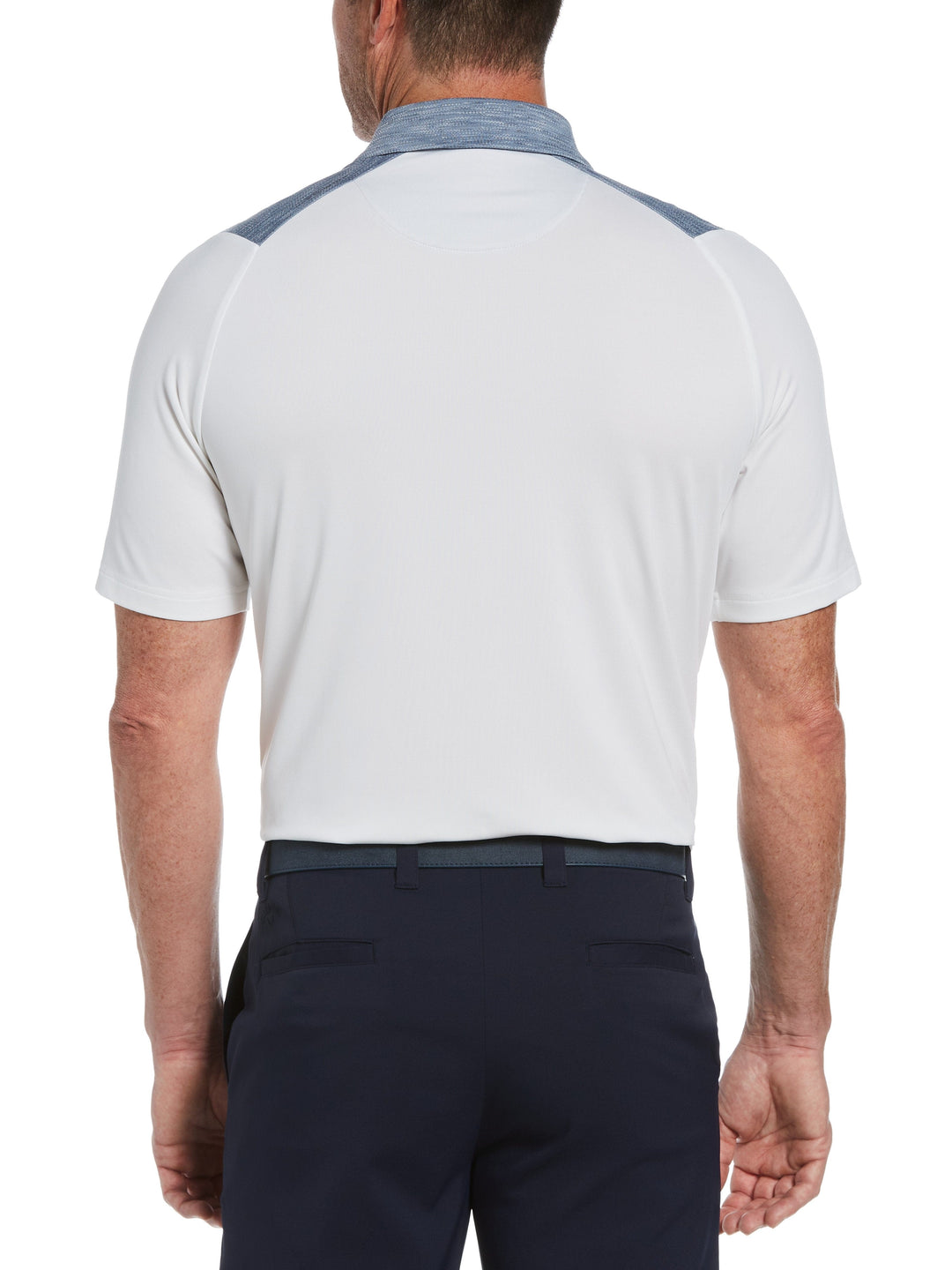Men's Swing Tech™ Engineered Chevron Print Jacquard Golf Polo