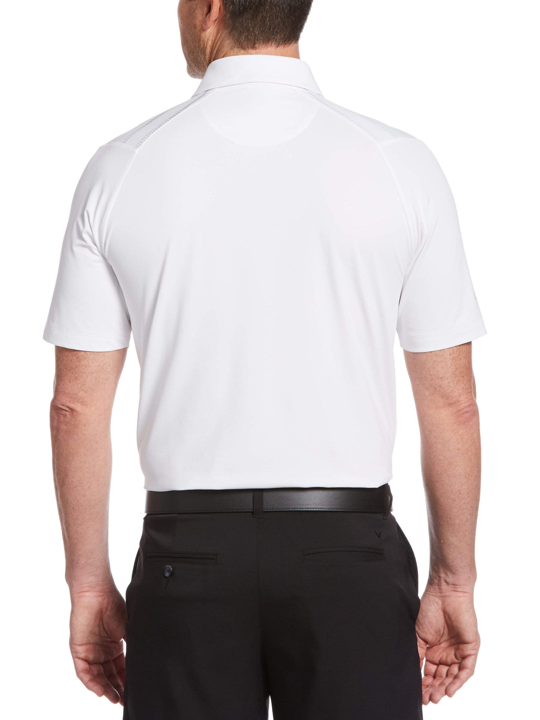 Men's Swing Tech™ Engineered Texture Stripe Polo