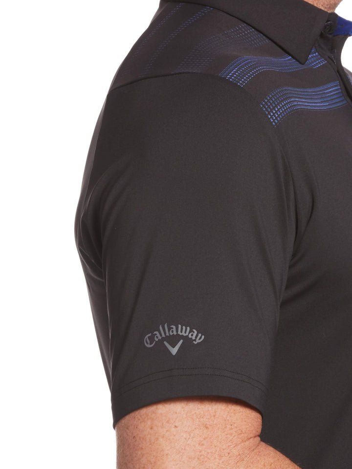 Men's Swing Tech™ Engineered Texture Stripe Polo