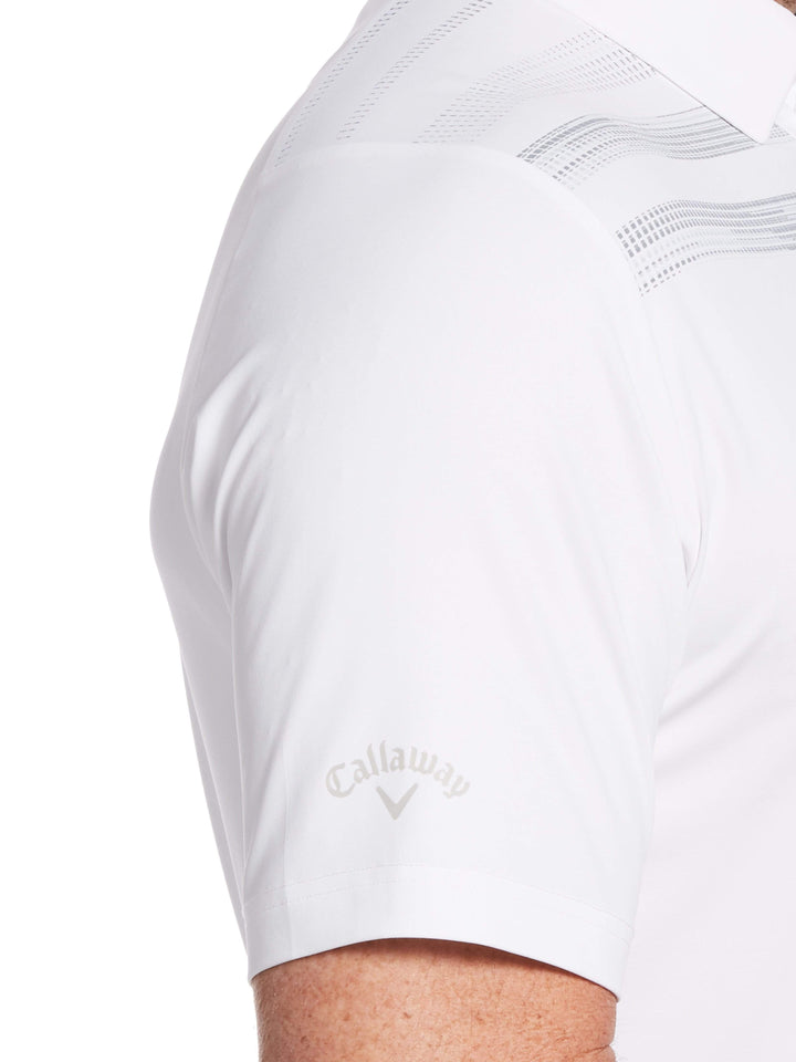 Men's Swing Tech™ Engineered Texture Stripe Polo