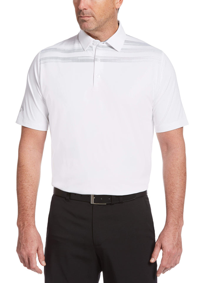 Men's Swing Tech™ Engineered Texture Stripe Polo