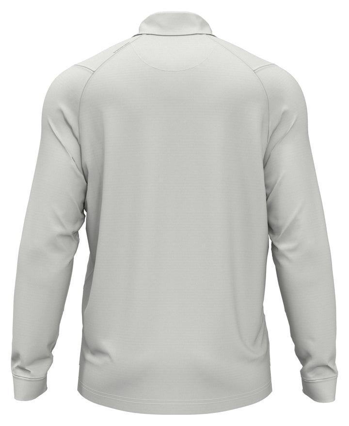 Swing Tech™ Essential Long Sleeve Golf Polo (White Grey Htr) 