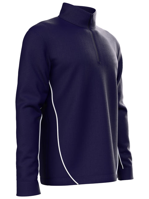 Mens Swing Tech Lightweight Fleece Golf Sweater (Peacoat) 