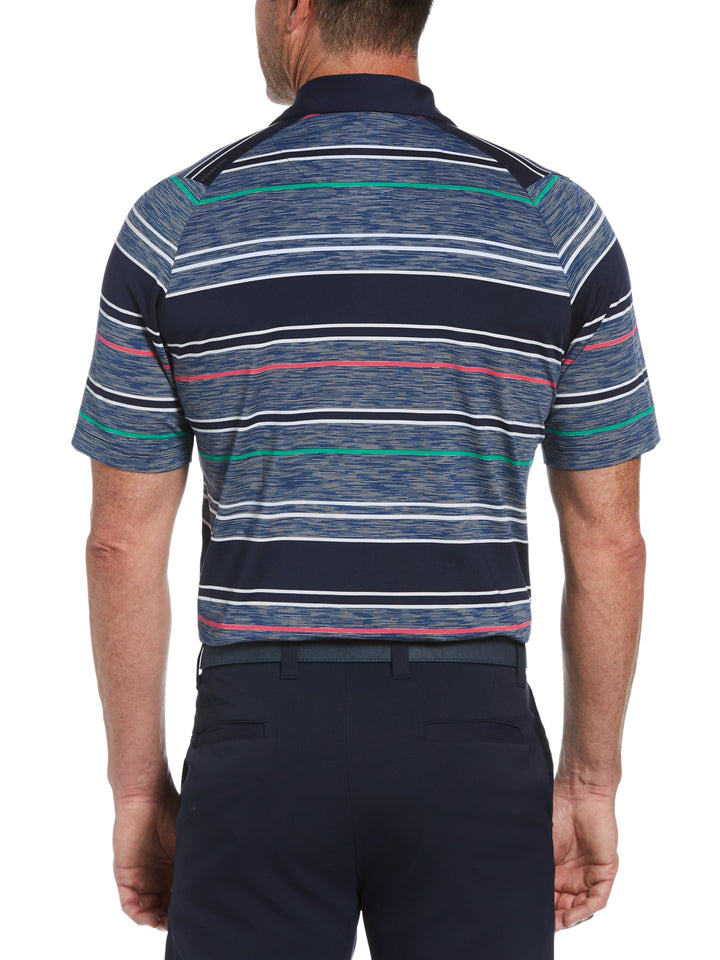 Men's Swing Tech™ Marled Texture Stripe Golf Polo