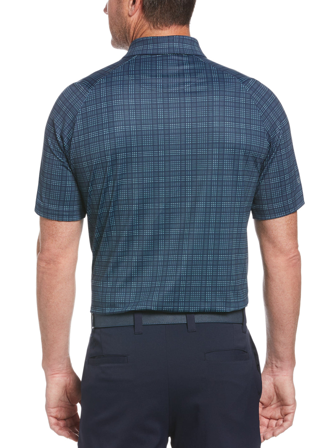 Men’s Swing Tech™ Printed Classic Plaid Polo