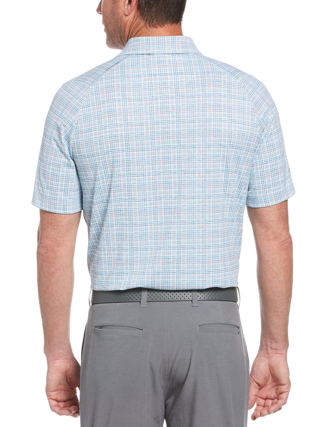 Men’s Swing Tech™ Printed Classic Plaid Polo