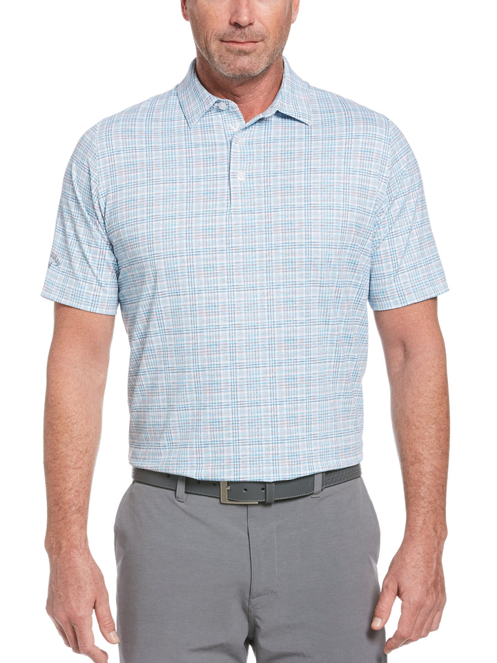 Men’s Swing Tech™ Printed Classic Plaid Polo