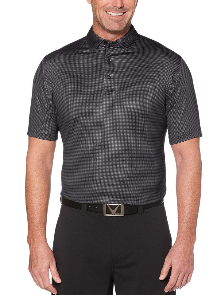 Men's Swing Tech™ Printed Gingham Golf Polo