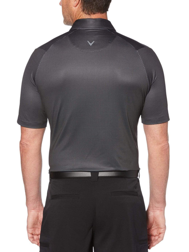 Men's Swing Tech™ Printed Gingham Golf Polo