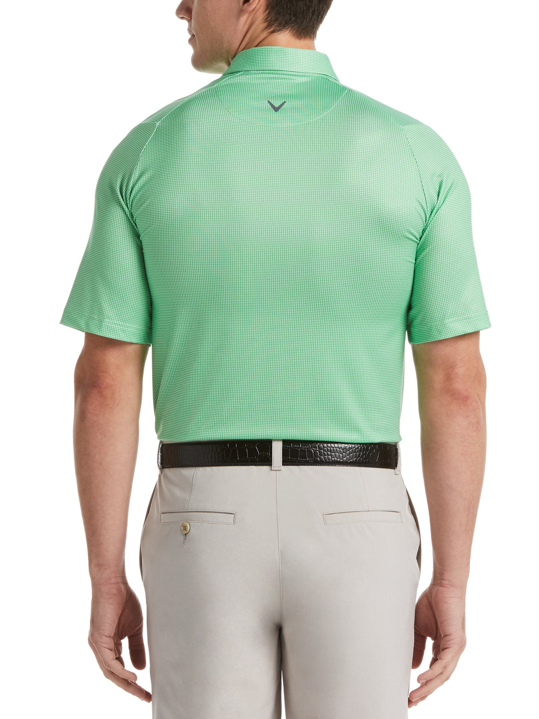 Men's Swing Tech™ Printed Gingham Golf Polo