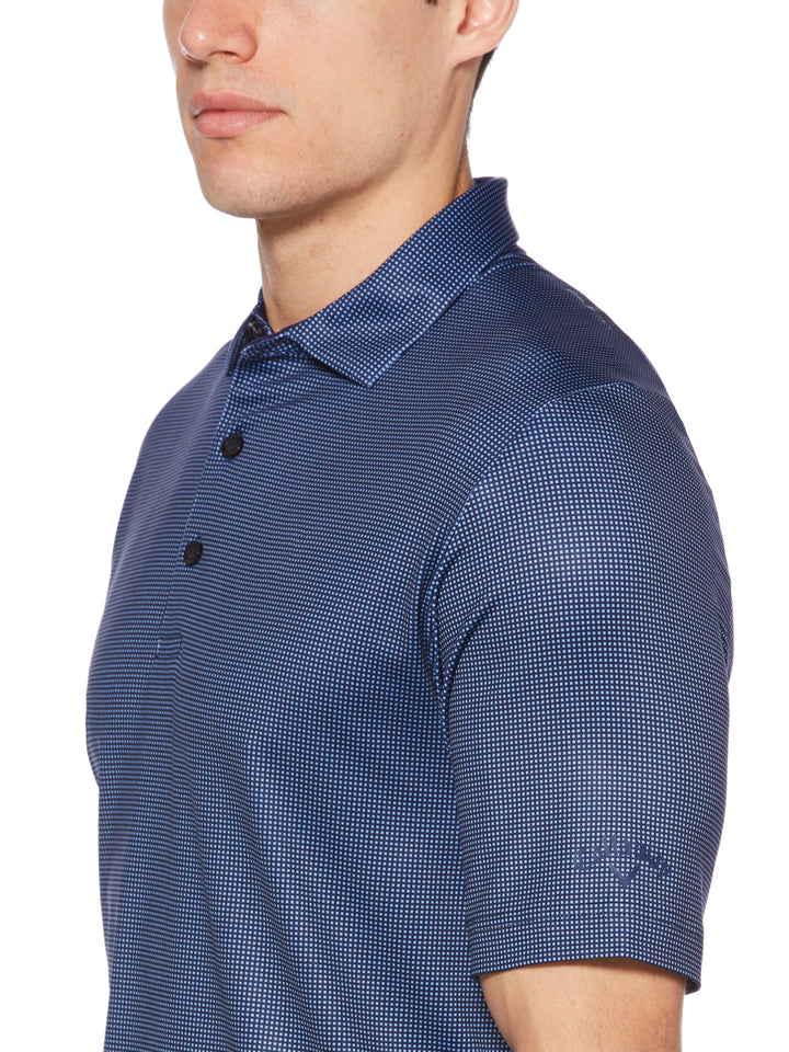 Men's Swing Tech™ Printed Gingham Golf Polo