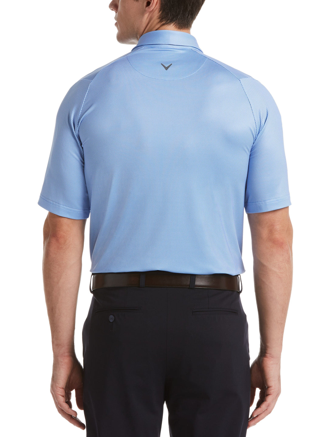 Men's Swing Tech™ Printed Gingham Golf Polo