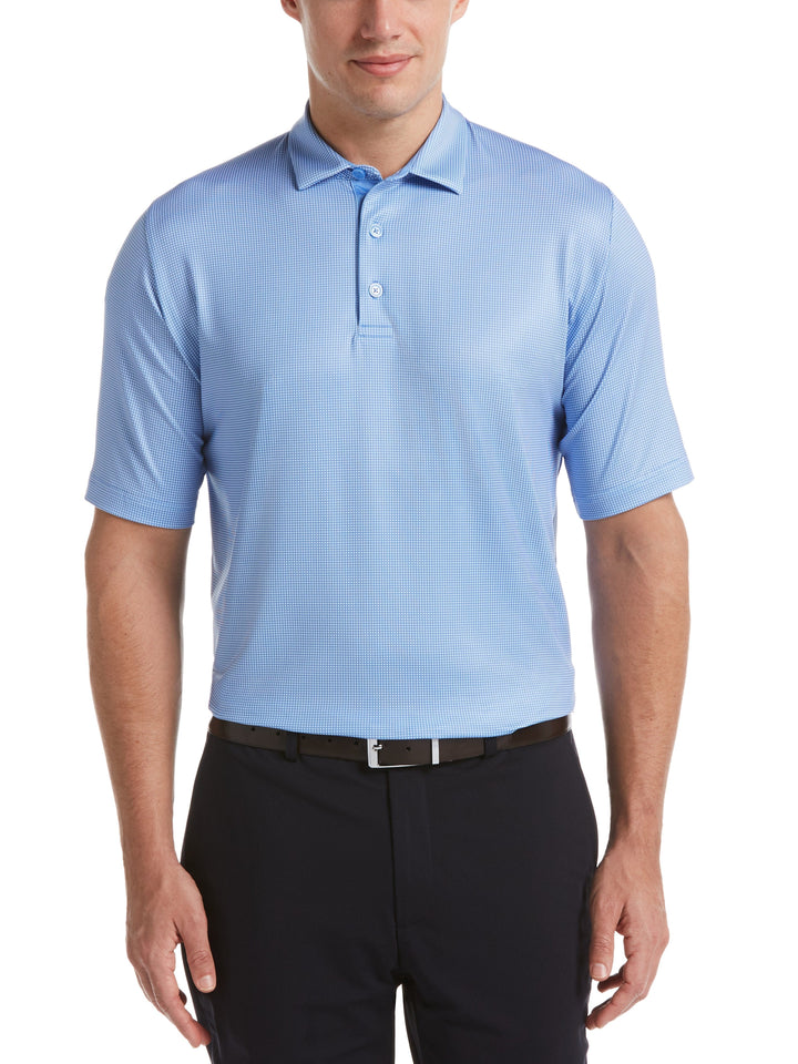 Men's Swing Tech™ Printed Gingham Golf Polo