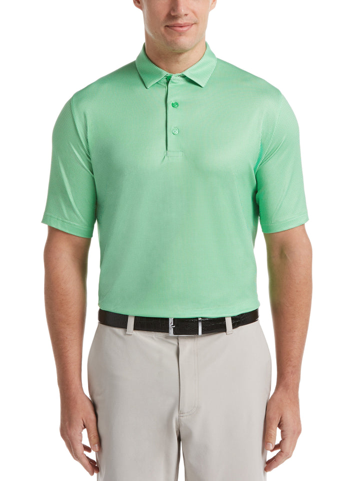 Men's Swing Tech™ Printed Gingham Golf Polo