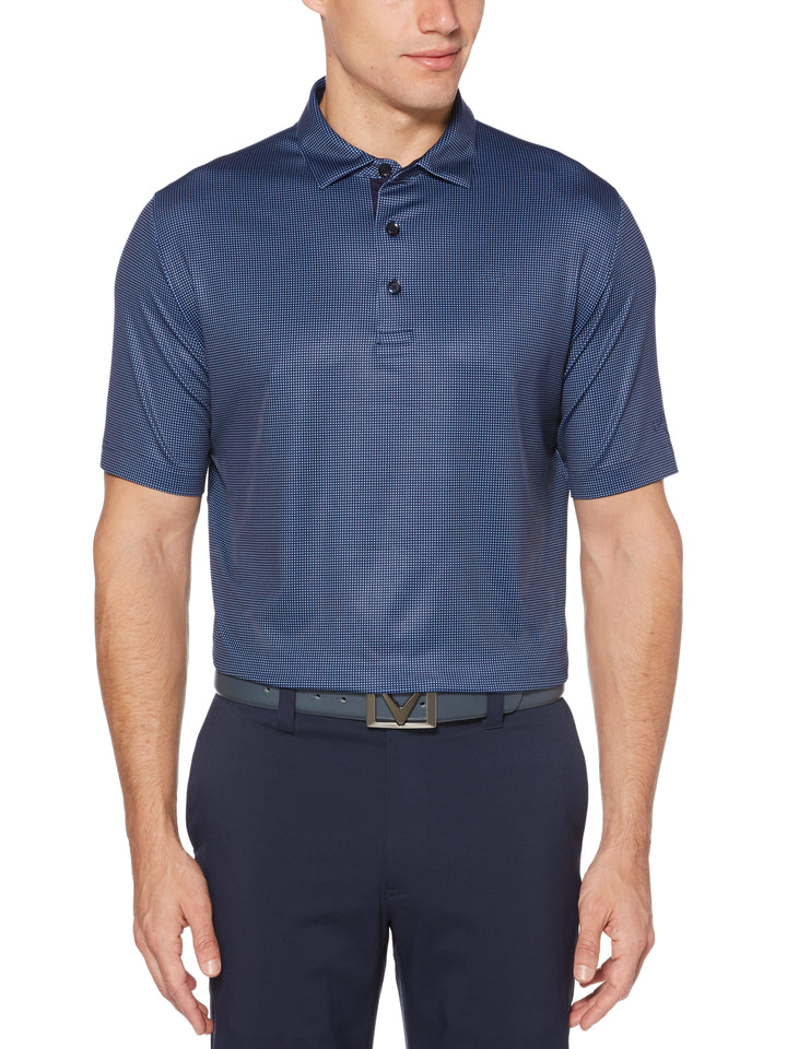 Men's Swing Tech™ Printed Gingham Golf Polo