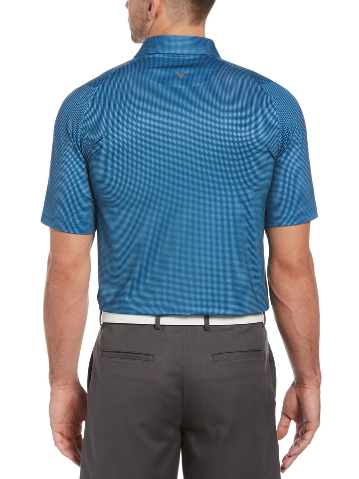 Men's Swing Tech™ Printed Gingham Polo