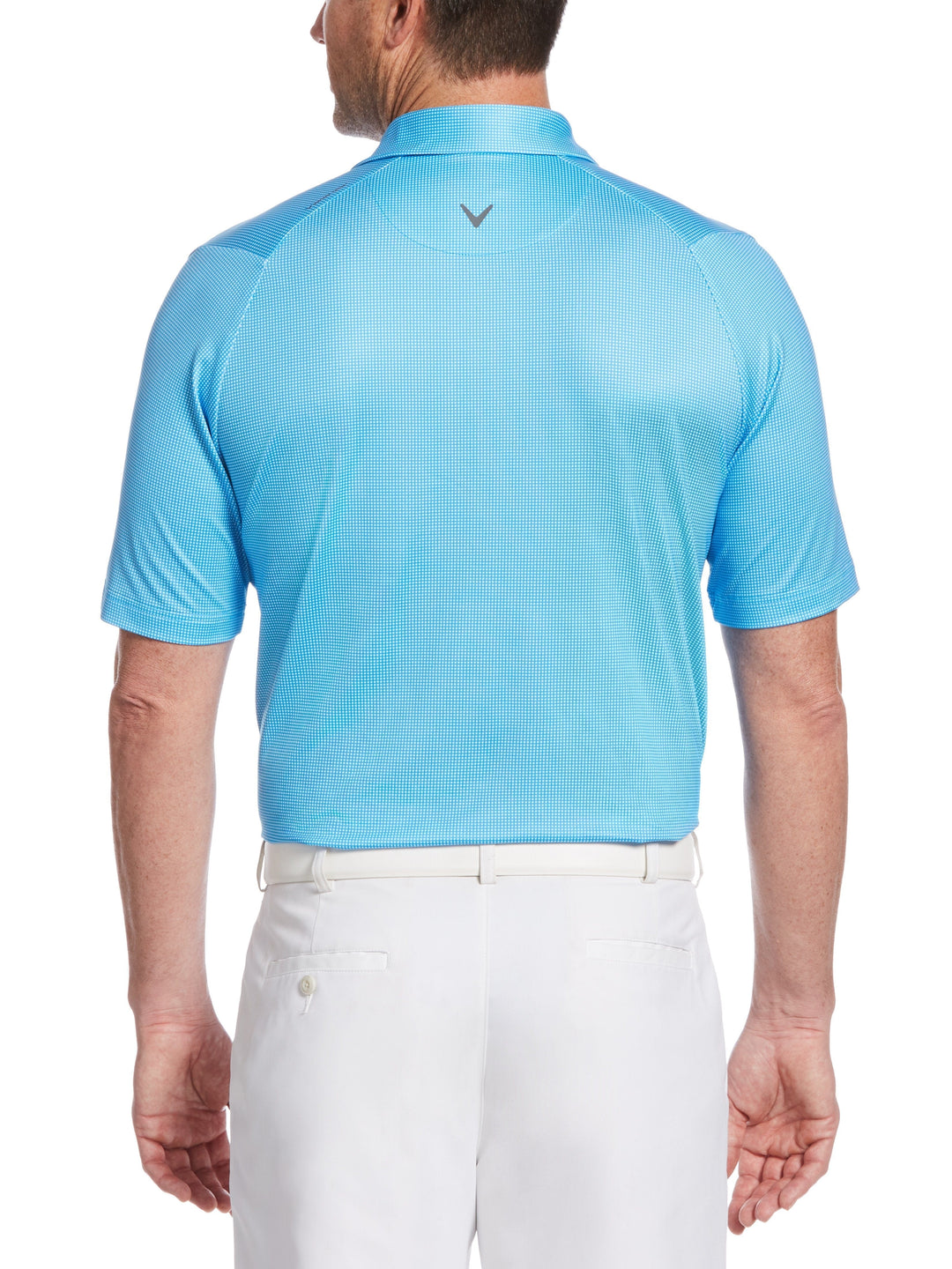 Men's Swing Tech™ Printed Gingham Polo
