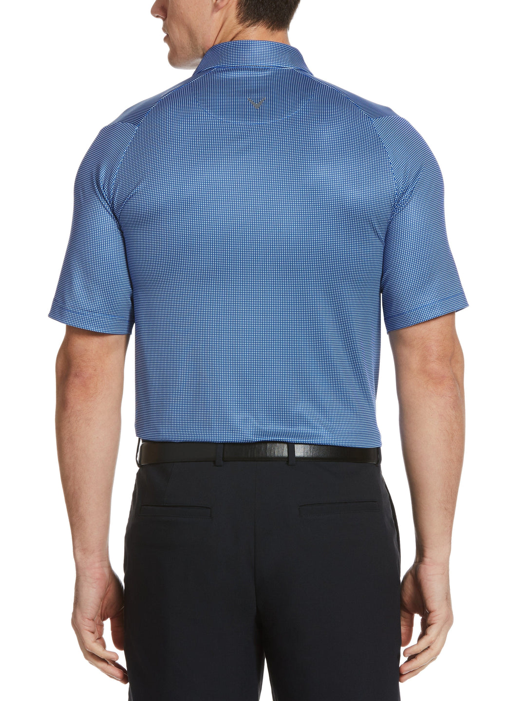 Men's Swing Tech™ Printed Gingham Polo