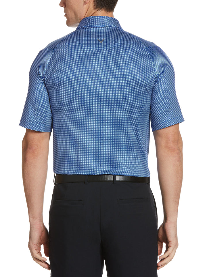 Men's Swing Tech™ Printed Gingham Polo