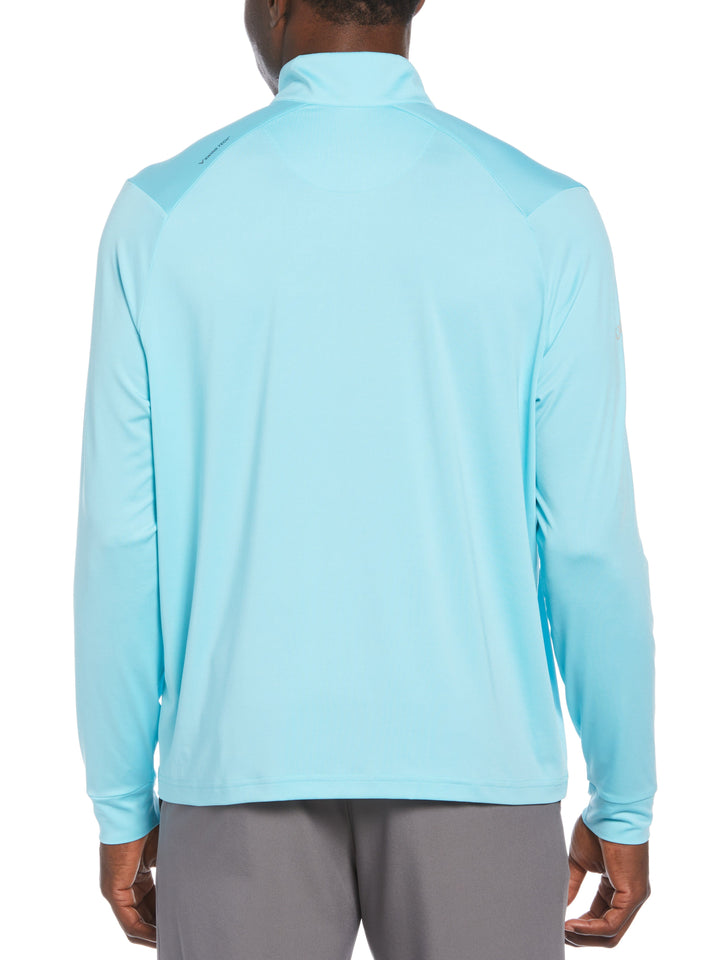 Swing Tech™ 1/4 Zip Sun Protection Golf Pullover (Santorini Blue) 