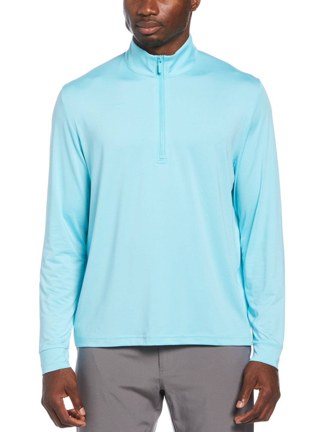 Swing Tech™ 1/4 Zip Sun Protection Golf Pullover (Santorini Blue) 