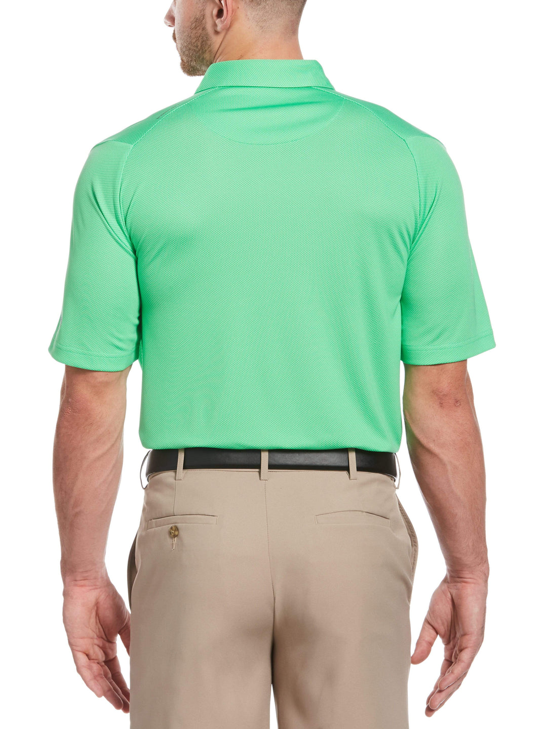 Men's Swing Tech Two Color Jacquard Polo