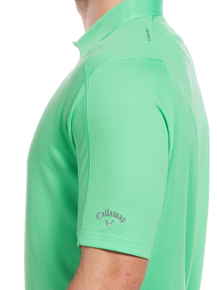 Men's Swing Tech Two Color Jacquard Polo