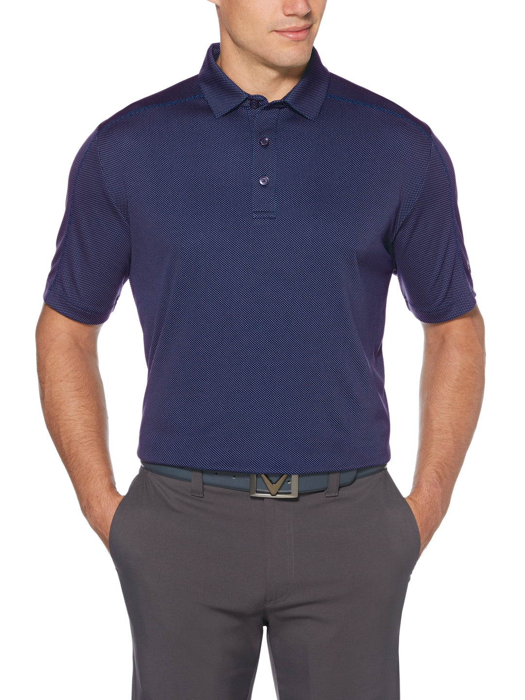 Men's Swing Tech™ Two Color Jacquard Polo