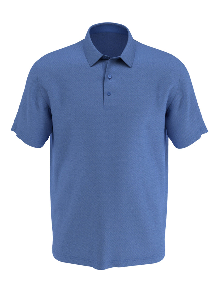 Mens Swing Tech Ventilated Heather Jacquard Golf Polo Shirt (Moody Heather) 