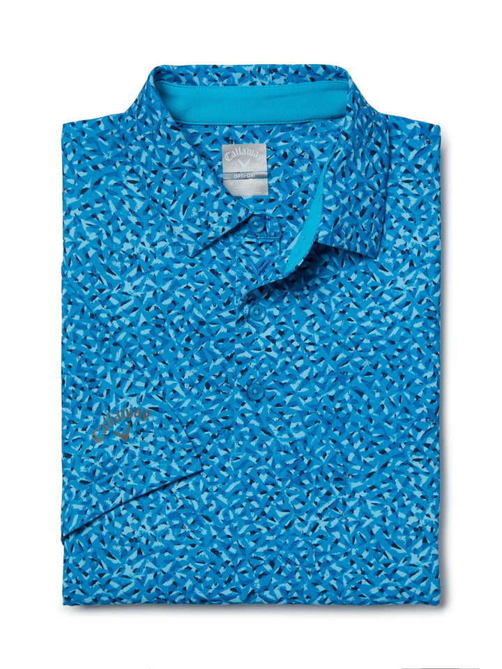 Men's Swing Tech Ventilated Layered Print Golf Polo