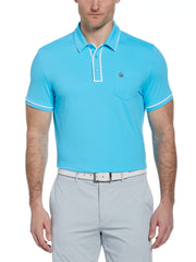 Technical Earl Short Sleeve Golf Polo Shirt (Blue Atoll) 