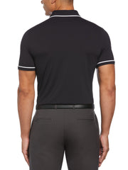 Technical Earl Short Sleeve Golf Polo Shirt (Caviar) 