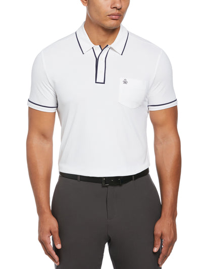 Technical Earl Short Sleeve Golf Polo Shirt (Bright White) 