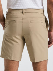 Technical Flat Front 8" Golf Shorts (Chinchilla) 
